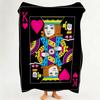 Game P Playing C Cards Throw Flannel Throw Blanket Suitable for Sofa Living Room Bedroom