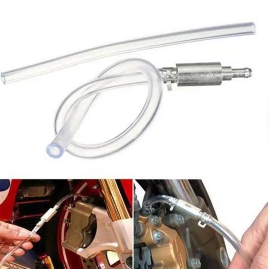 Tubo Spurgo Freni Kit Spurgo Liquido Freni Universale Facile da Usare Auto Moto Valvola di Ritegno Monodirezionale Tubo Kit Attrezzi Spurgo