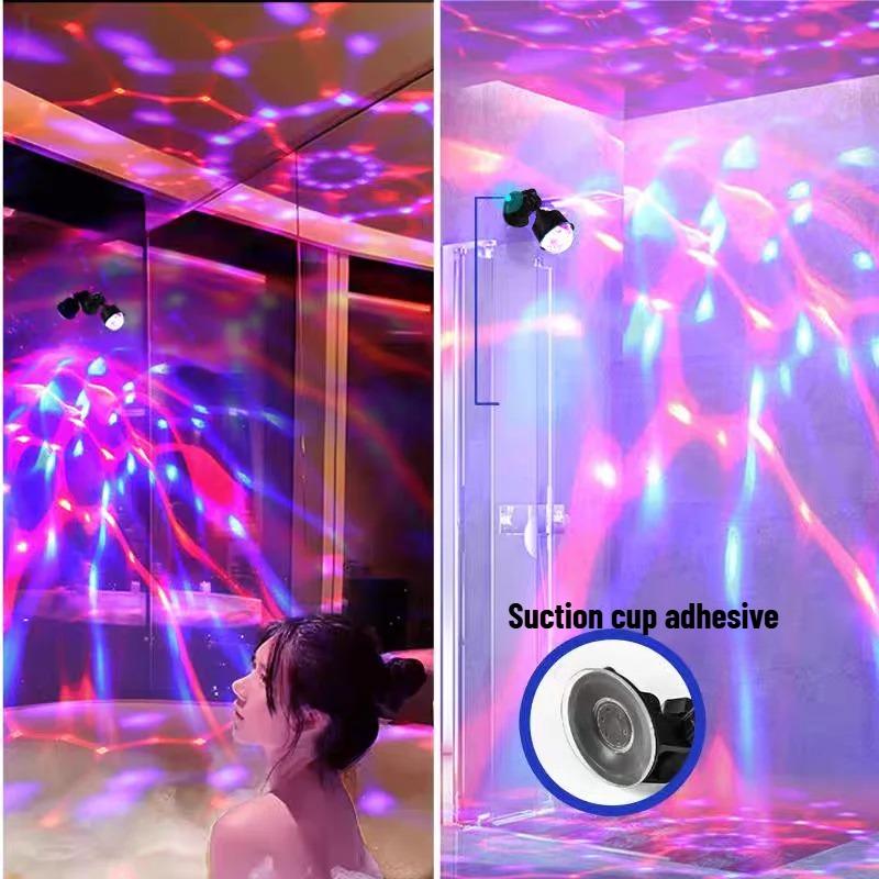 5V USB Powered RGB LED Stage Disco DJ Light Magic Dance Projector Atmosphere ShowLamp for Car Christmas Gift KTV Party Club