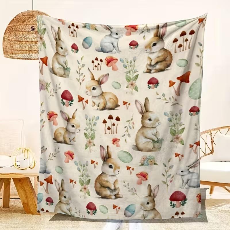 Thick Flannel Fleece Blanket, Soft Nap Throw Blanket & Pet Blanket