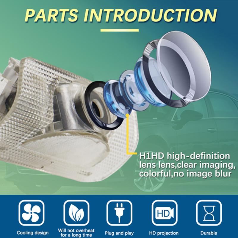 Led Car Door Welcome Light Logo Laser Projector Lamps Lexus ES RX GX UX LS LX ES250 ES300 ES350 RX300 LX450 LX470 LX570 RCF