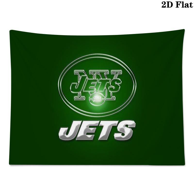 New york jets Logo Wall Tapestry Aesthetic Wall Hanging Printed Fabric Blanket Decorative Tapestries for Bedroom Living Room Home Decor
