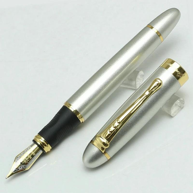JINHAO X450 Noble Golden 18KGP Nib High Quality Fountain Pen Twist Carven Stationery School&Office for Writing