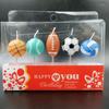 Children's Birthday Cake Candle Creative Cartoon Simulation Soccer Basketball Bowling Volleyball Shape Birthday Candle
