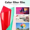 20 Pcs Colored Pet Sheets Filter Film Light Diffusing Films Lighting Gels Transparent Light Filters Photo Studio