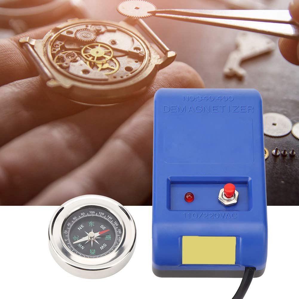 Demagnetizer, Electrical Watch Degausser Magnetizer Demagnetization Professional Degaussing Demagnetizer Tool with for Watch Repair