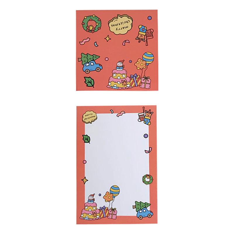 Originální balíček kartonů s vánočními kreslenými postavičkami mimo formu