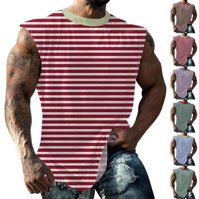 Pánské letní tílko na pláž Surf Ležérní prodyšné top bez rukávů tílko s volným potiskem