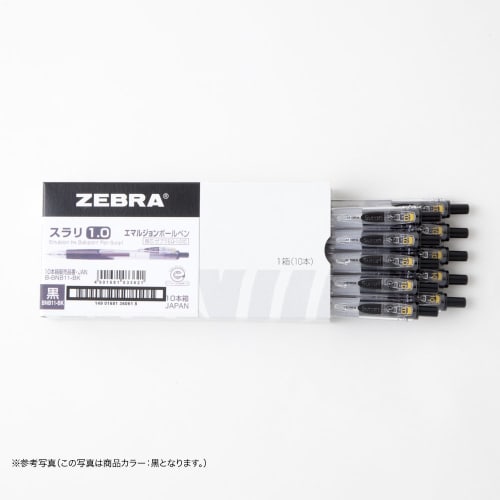 ZEBRA Oil-Based Ballpoint Pen Slurry 1.0 Red 10 Pieces B-BNB11-R