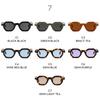  New Fashion Polygon Small Square Women Sunglasses Retro Rivets Men Leopard Blue Shades UV400 Trending Sun Glasses