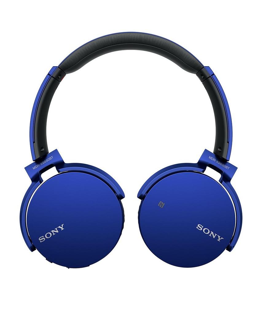 Sony MDR-XB650BT Wireless Headphones Heavy Bass Bluetooth Foldable Blue L
