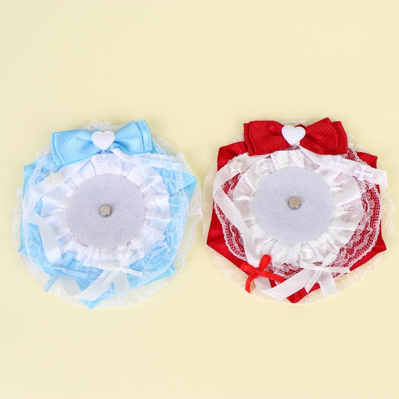 Süßer Lolita-Abzeichen-Displayhalter für Ita-Tasche Anime Handgemachtes Abzeichen Rosette Zubehör Dekoration