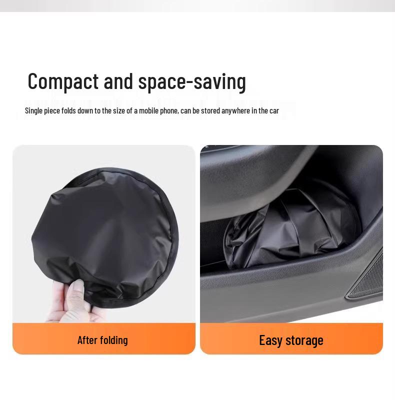 Blackout Vinyl Car Sunshade: Static Adhesion Sun Visor for Window Shade, Heat Insulation, Privacy & Sun Protection.