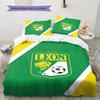 Club Leon Pattern Bedding Set Quilt Cover Pillowcase Home Decor Gift (1 * duvet cover + 2 * pillowcase, without core)