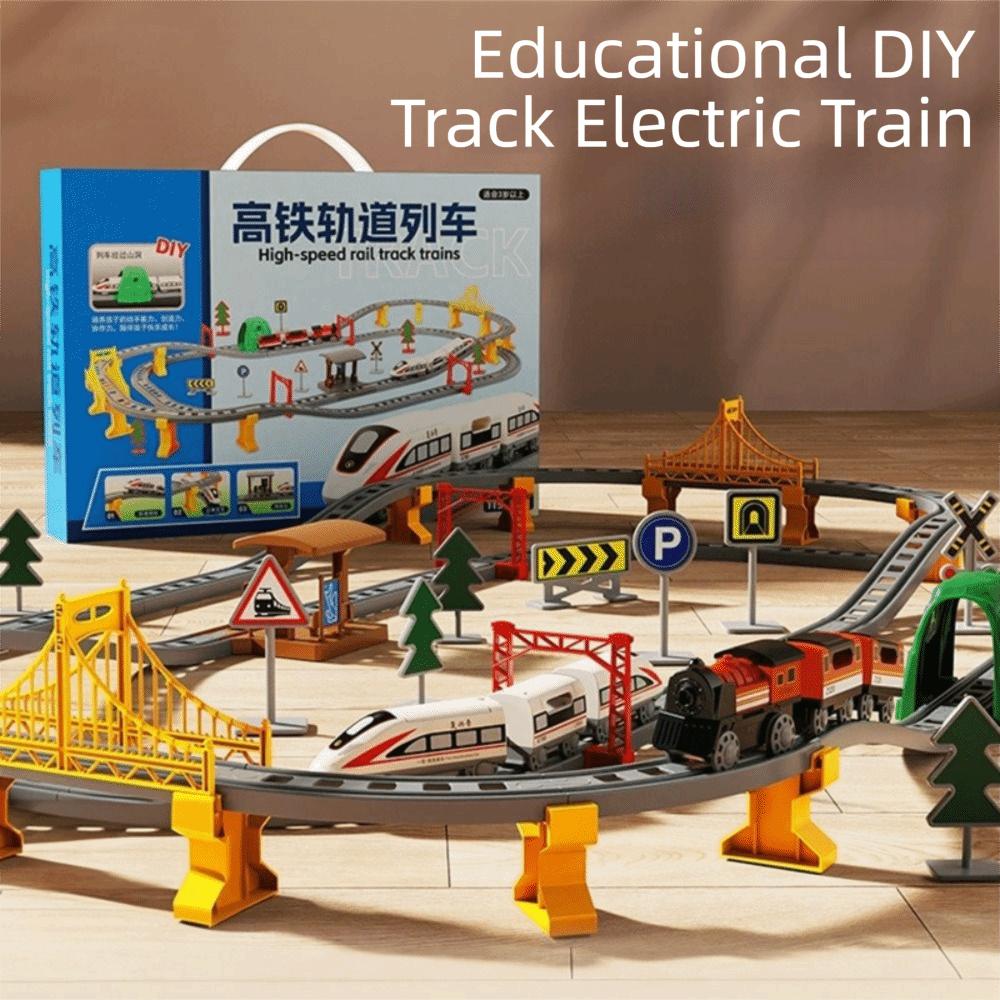 Assembling Design Electric Train Electric Powered Educational Model Set Children's Toys