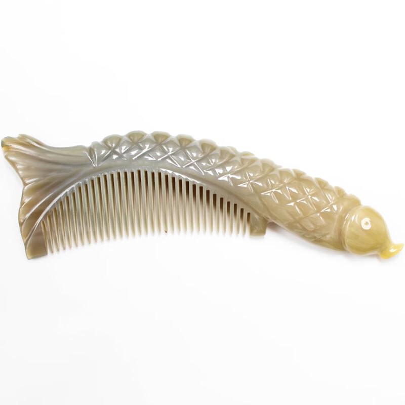 Yak Horn Fish-Shaped Comb