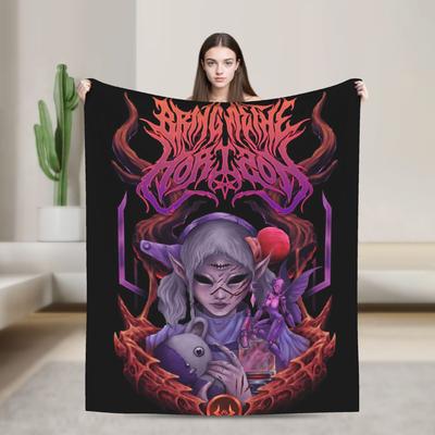 Manta Bring Me The Horizons MBTH Super Quente Pelúcia Gráfica Roupa de Cama Manta Para Meninas Meninos Sofá Cadeira Sofá Lençol de Flanela
