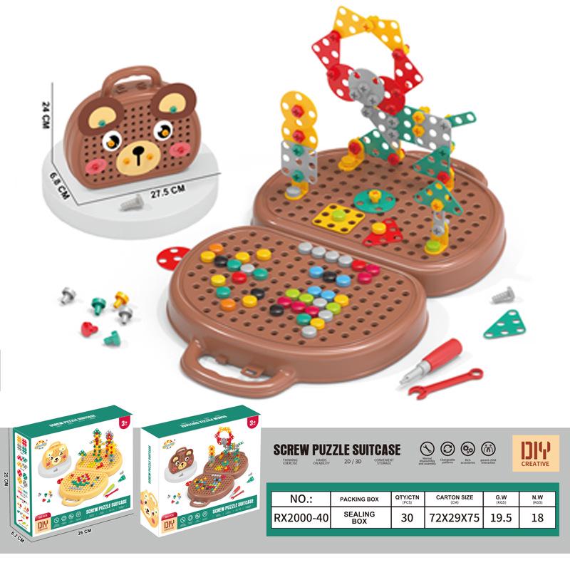 Children's Educational Toolbox with Electric Screwdriver for Toy Assembly and Repair