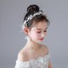 Girls' Fresh Floral Headband & Wrist Flower - Fairy Forest Style, Korean-Inspired Hair Accessories for Child's Performance or Vacation.