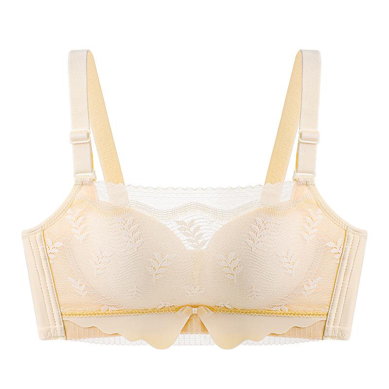 

Бюстгальтер без бретелек и с антибликовым покрытием для женщин, собирающий бюстгальтер для девушек, кружевной бюстгальтер для девушек, летний бюстгальтер 40/90B бежевый