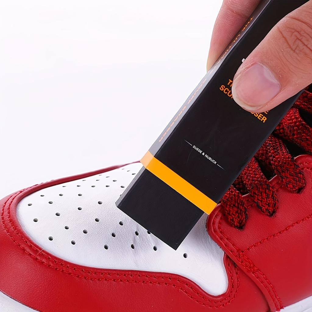 4pcs-Pack Sneakers Canvas Cleaning Shoes Shine, Cowhide Suede Shine. Leather Shoes Boots Stains Discoloration Shoe Shine