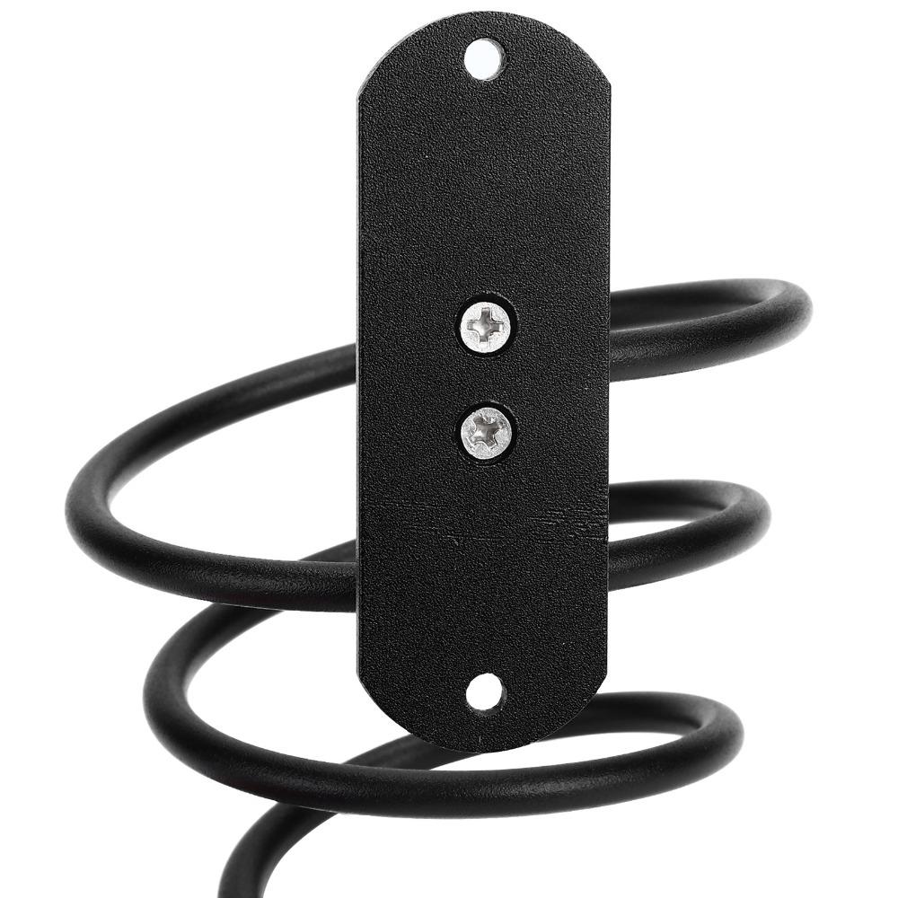 Black Hair Dryer Holder Hair Tool Organizer  Bathroom Barbershop Gym Locker Room Dormitory