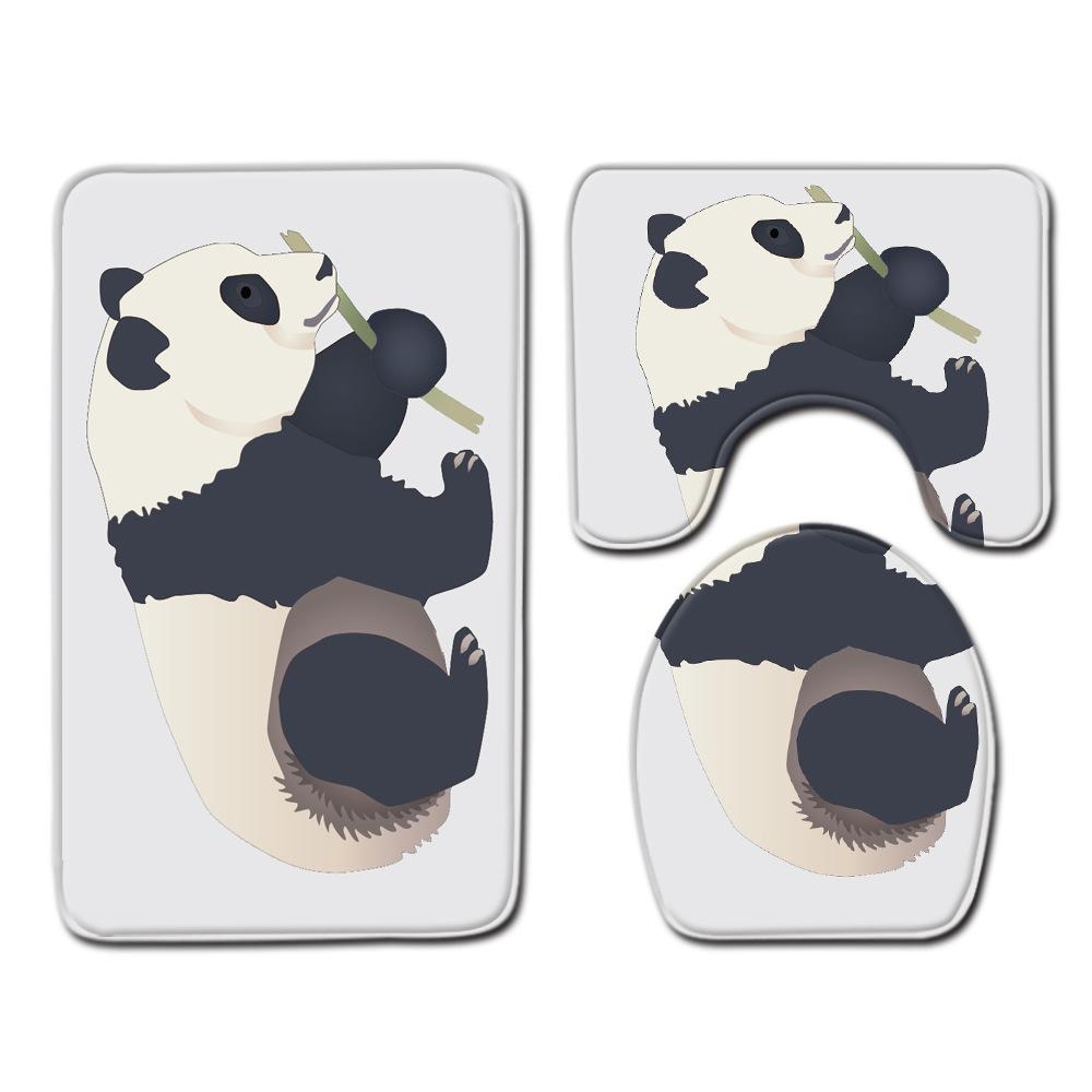 

Creative Cute Cat Personality Dog Bathroom Carpet Animal Floor Mat Non-Slip Foot Mat Set 45*75