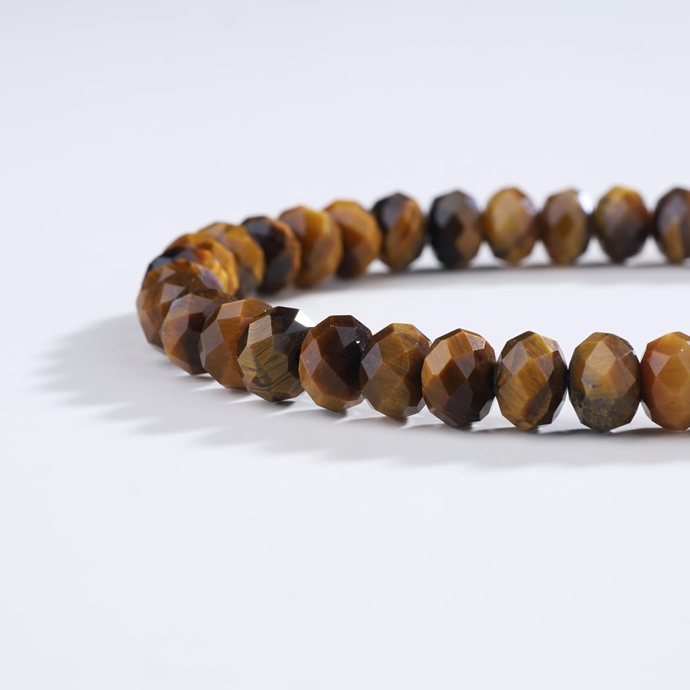 COAI Tiger Eye 8mm Power Stone Bracelet Men's Wealth Boosting Natural Gemstone