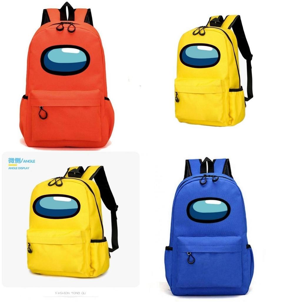 Kids Outdoor Among Us Themed Backpack With Padded Shoulder Straps And Multiple Storage Areas For School And Travel