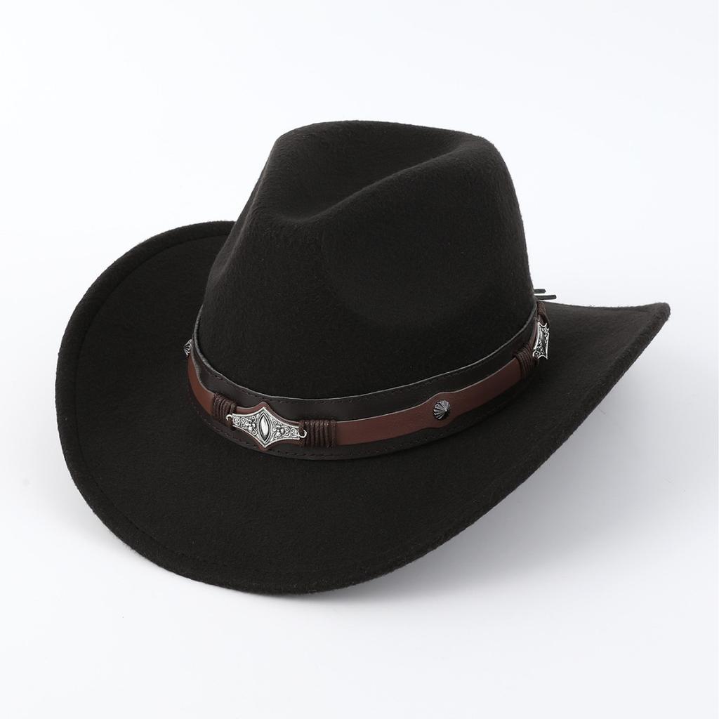 Tibetan western cowboy top hat new ethnic style hot sale men's and women's casual top hat party jazz hat