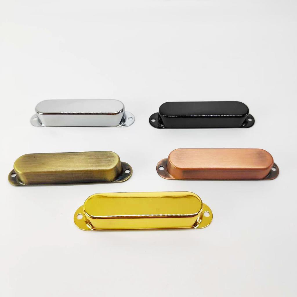 ST SQ Brass Single-Coil Closed-Back Pickup Cover Closed-Back Pickup Brass Housing Cover Sealed Brass Housing, 5 Colors