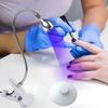 Clip-On UV LED Nail Lamp Foot Pedal Switch Gel Polish Curing Lamp  Professional Use