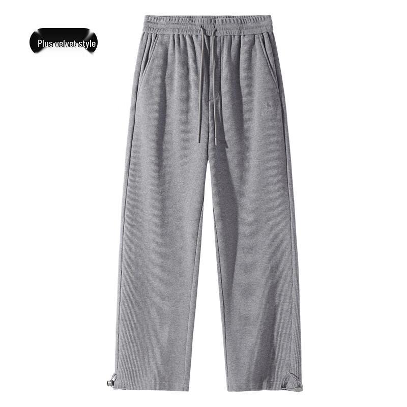 CAMEL Couple's Waffle Fleece-Lined Sweatpants