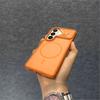 Applicable to Samsung S26Ultra mobile phone case, skin contrast color matte, magnetic suction S26 anti-drop mecha wind frame