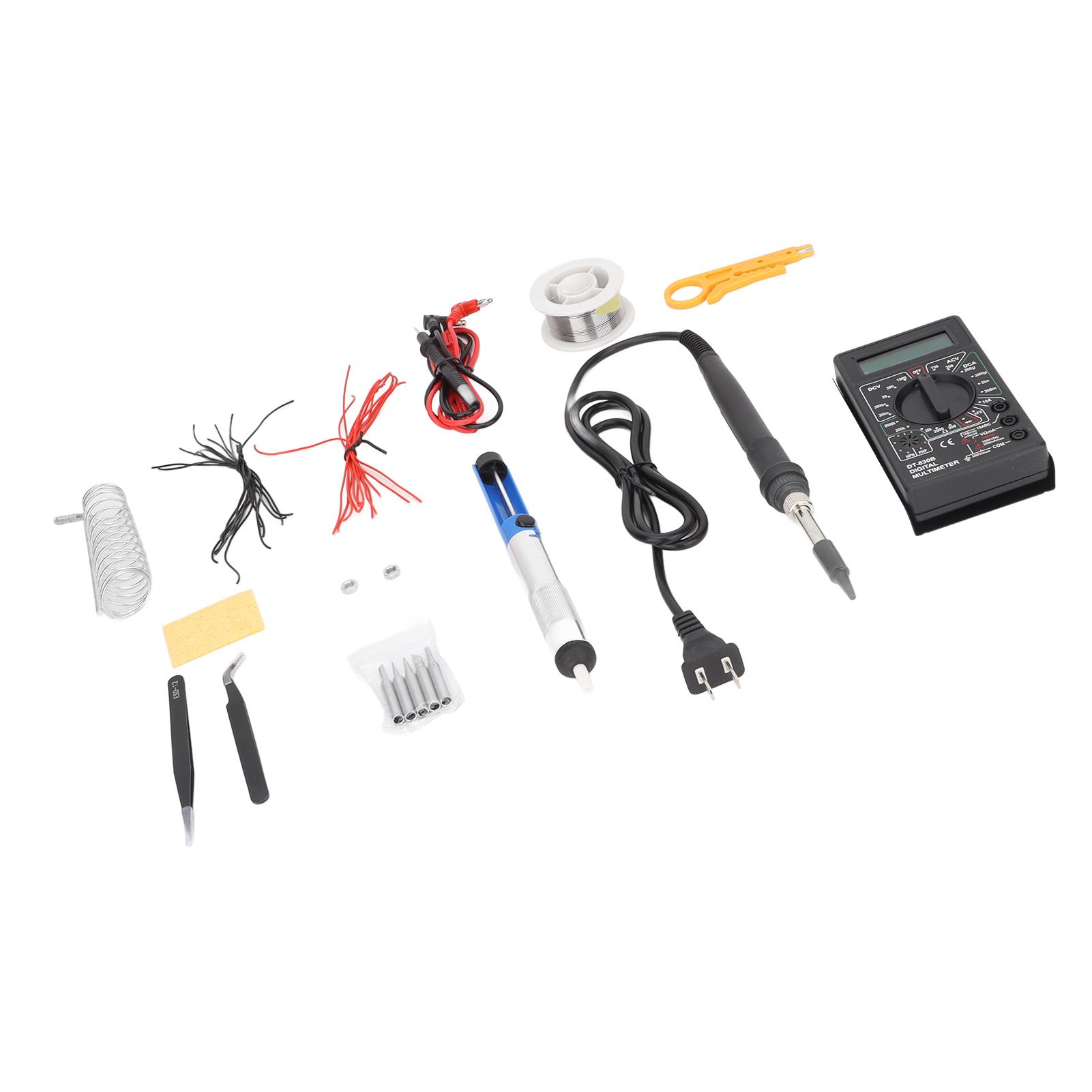 

Паяльник Мультиметр Набор 80 Вт Цифровой Регулируемая Температура Инструменты для Пайки Электроники
