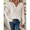 Women S Solid Color Hooded Buttoned Long Sleeve Sweatshirt