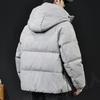 Men's Hooded Winter Jacket: 90% White Duck Down, 2025 High-End American Style, Warm & Trendy Outerwear, Plus Size Available.