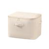 Cotton Linen Storage Bag With Zipper For Bedroom Closet Organization