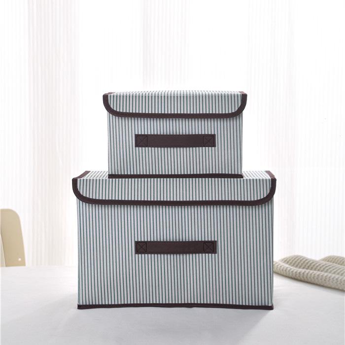 Large Capacity Foldable Non-Woven Fabric Storage Bin for Home Organization