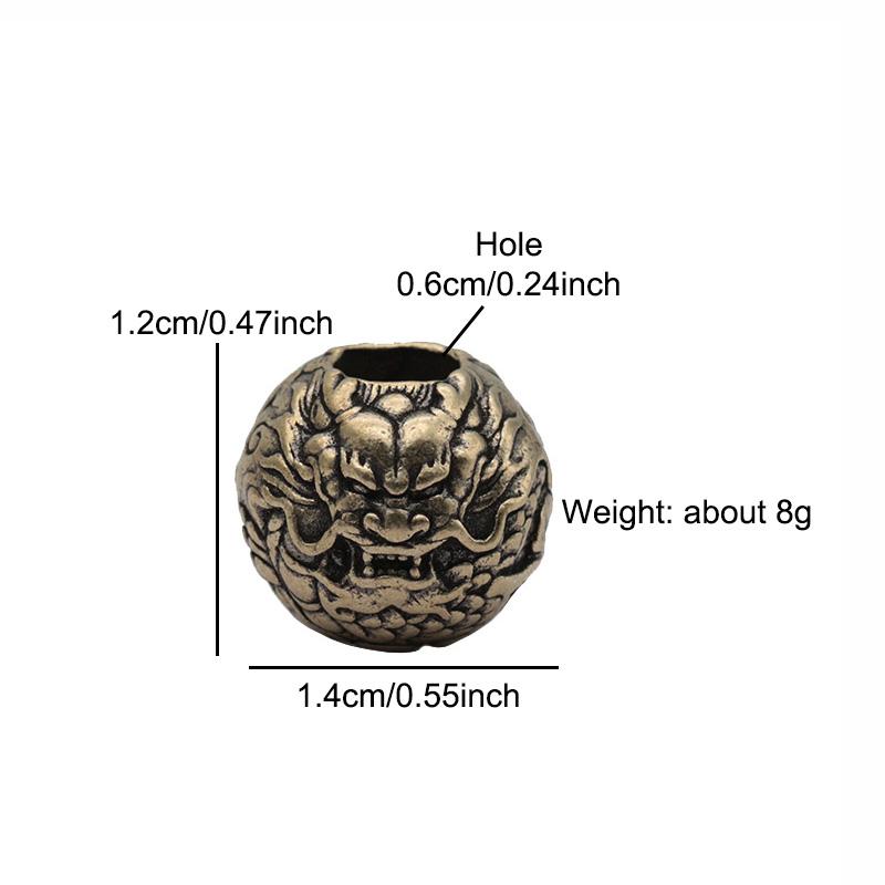 Lovely Cherub Angel Brass Knife Beads EDC DIY Paracord Woven Bracelets Lanyard Pendant Accessories Outdoor Tool Hangings Jewelry