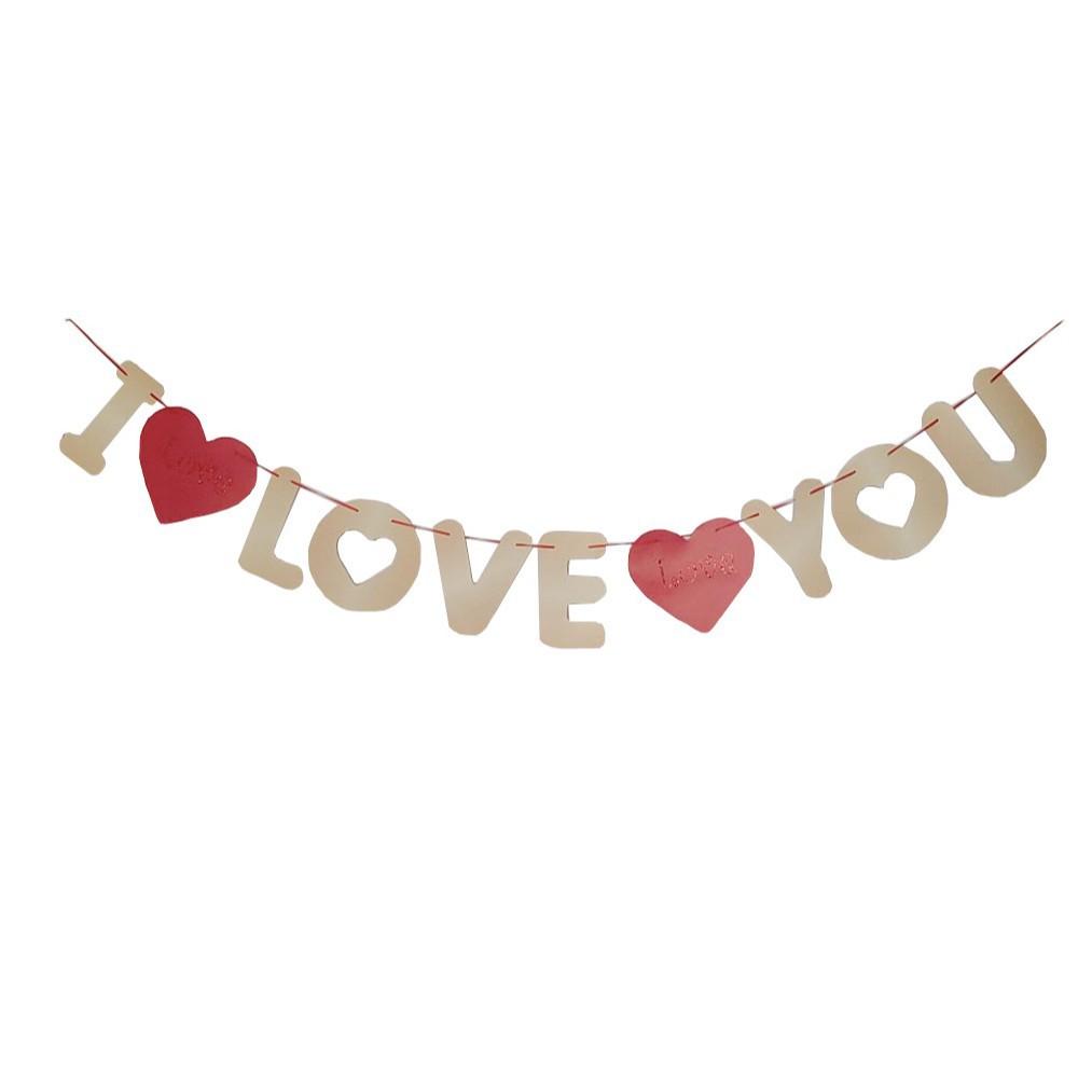 

Qixi Festival Valentine S Day Wedding Wedding Wedding Room Decoration I Love You Love Laqi Latte Customization Qixi Festival dusting love flag