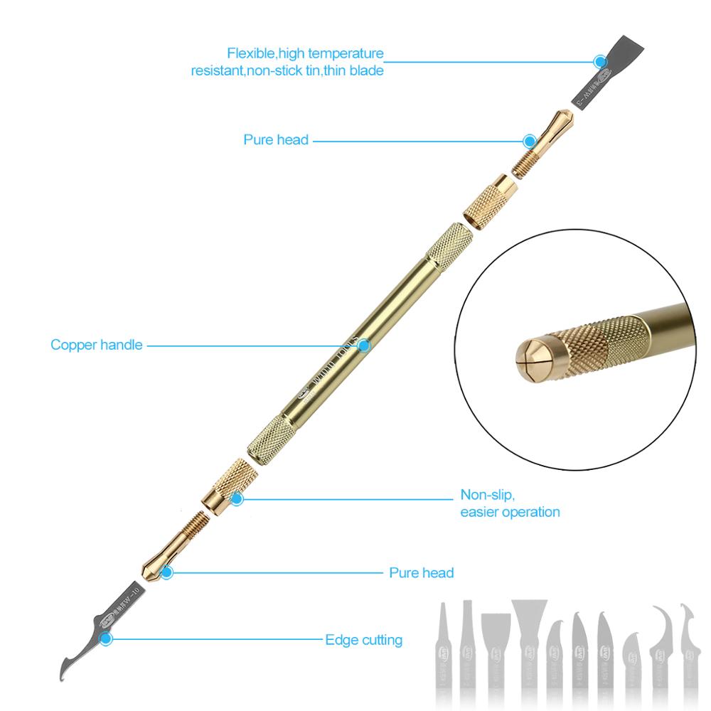 Multifunktions Flexibles Weiches Dünnes Klingen Reparaturmesser Für iPhone CPU PCB CHIP IC Kleber Entfernen Demontieren Nacharbeiten Klinge Handwerkzeug