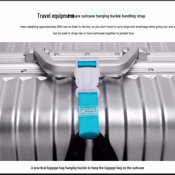 Luggage Anti-Loss Fastening Strap with Buckle Clip for Travel