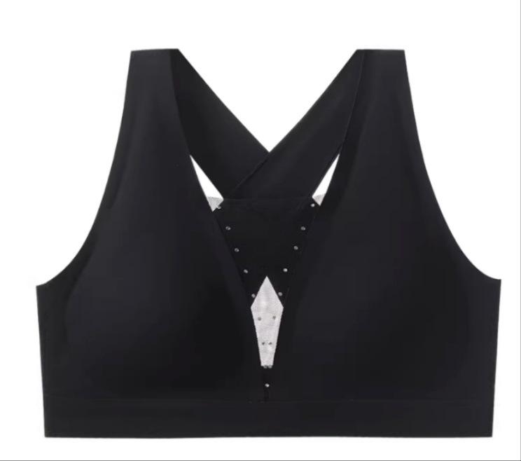 

Бесшовный топ-майка с глубоким V-образным вырезом и фактурой «ромб» для элегантного образа Medium