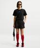 NIKE Sportswear Oversized Short Sleeve T-Shirt (Plus Size) W - Black:White / Ih7602-010