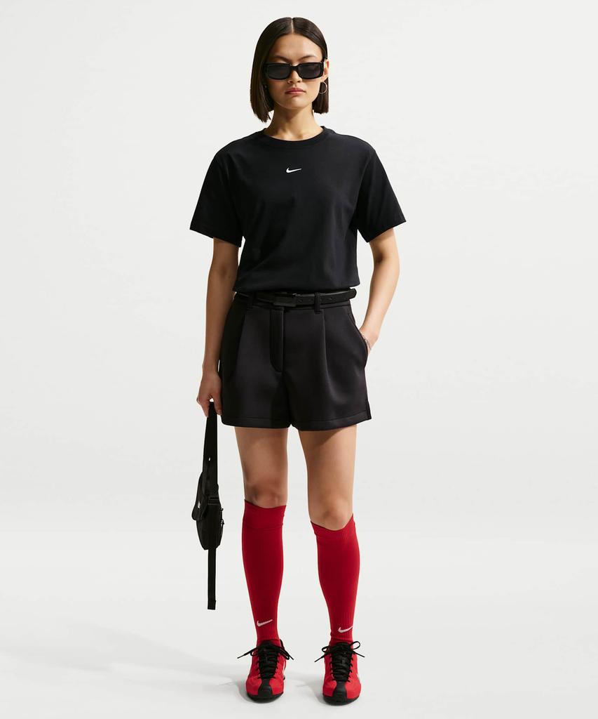 NIKE Sportswear Oversized Short Sleeve T-Shirt (Plus Size) W - Black:White / Ih7602-010