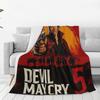 D-Devil May Cry DMC Game Gamer Blanket Soft Warm Flannel Throw Blanket Plush for Bed Living Room Picnic Travel Home Sofa