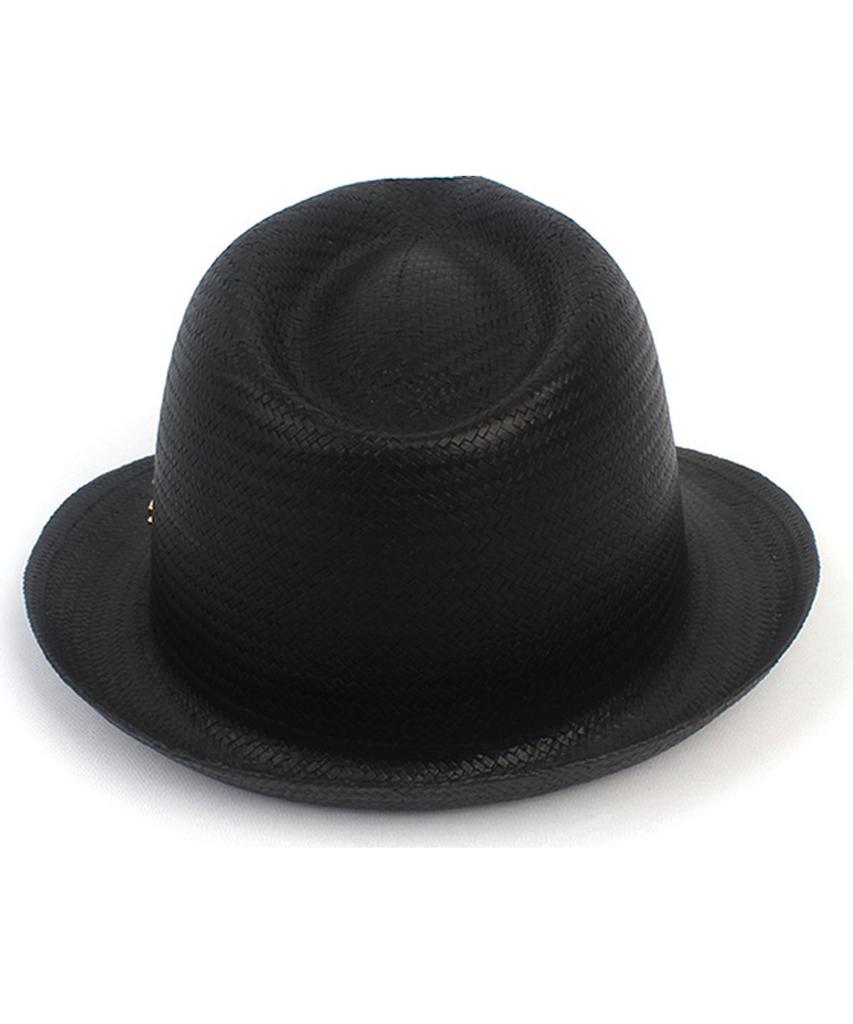 Yunibeosyeolkemiseuteuli Bu Gentle Simple Black Fedora Summer Hat