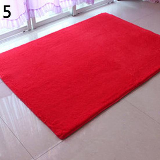 Modern Candy Color Soft Anti-Skid Carpet Flokati Shaggy Rug Living Bedroom Floor Mat
