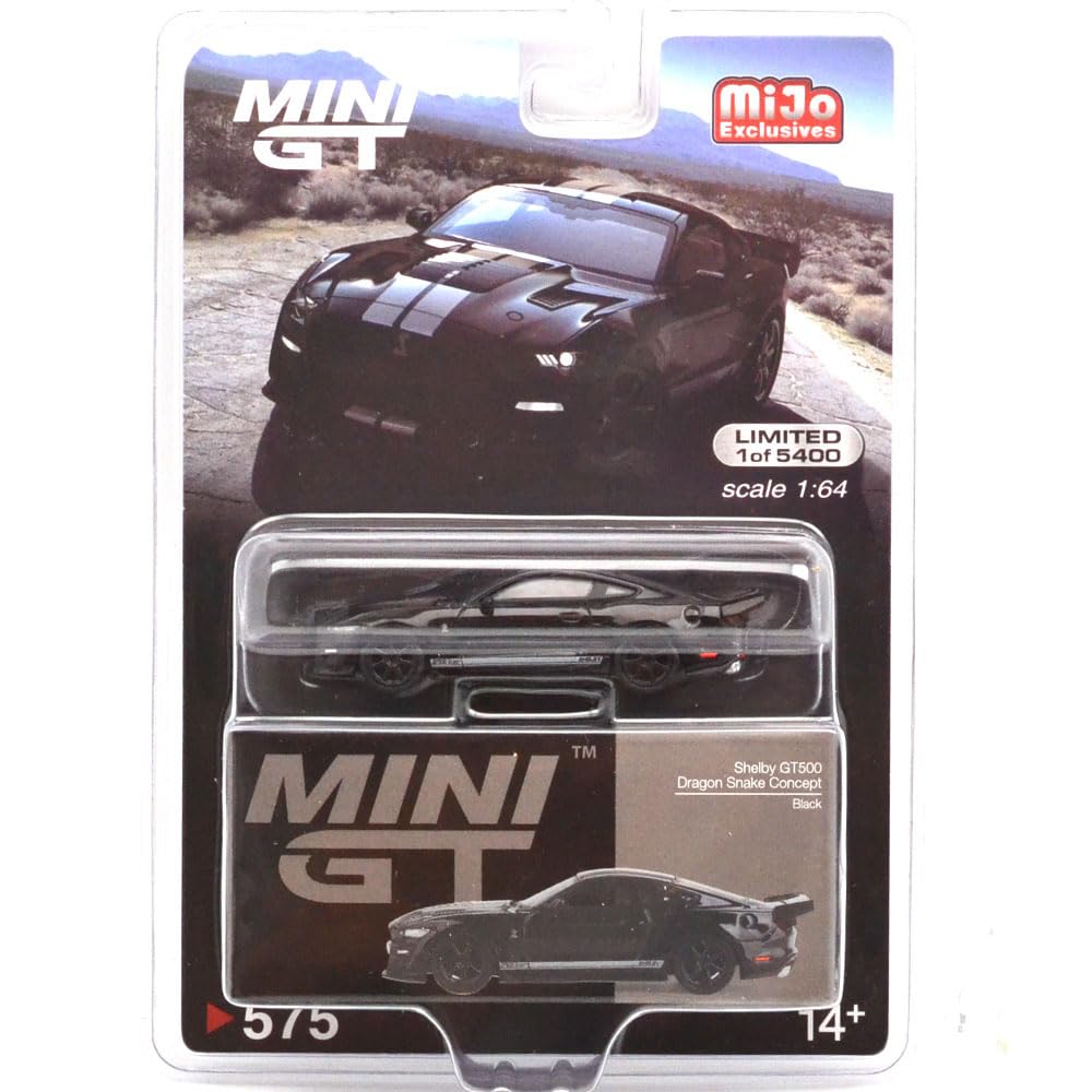 MINI GT Scale MiJo Exclusive Shelby GT500 Dragon Snake Concept 164 - (Black)